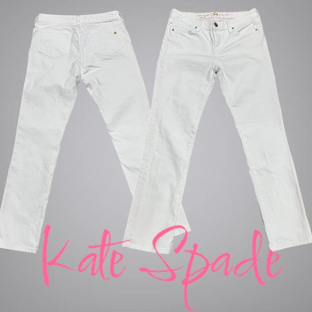 Kate Spade Playing Hooky White Jeans Size 28